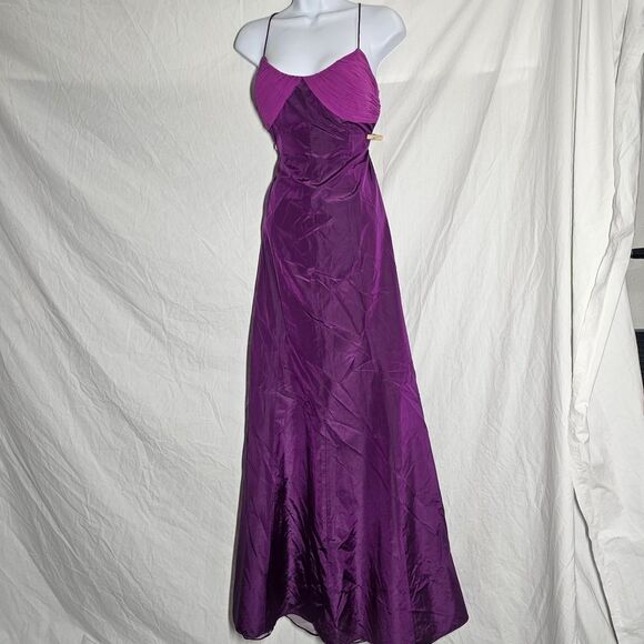 Vintage y2k 90s mermaid fairy whismical purple prom formal dress
